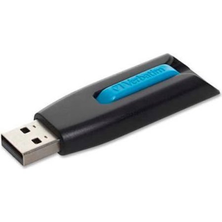 VERBATIM AMERICAS Verbatim¬Æ Store 'n' Go V3 USB 3.0 Flash Drive, 16 GB, Blue 49176